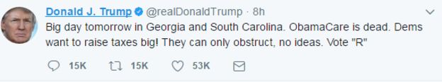 Donald Trump tweet