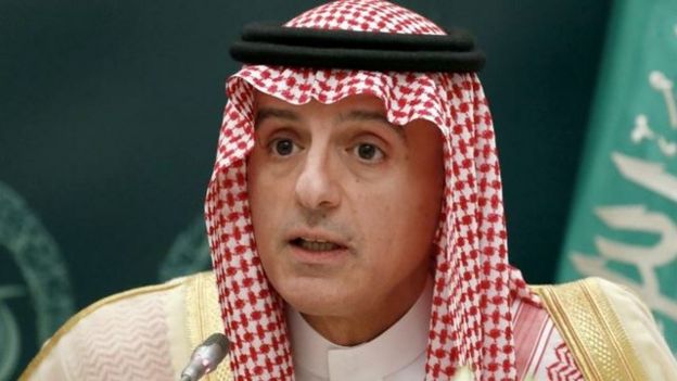 O chanceler saudita Adel al Jubeir