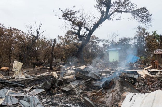 The Smouldering Ruins Alel Than Kyaw