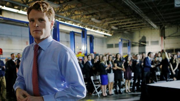 Rep. Joe Kennedy III takes the stage to deliver the Democratic rebuttal