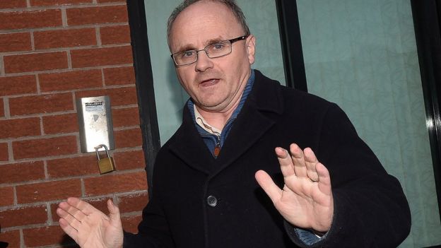 Barry McElduff held up his hands and said sorry