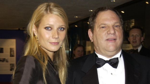 Gwyneth Paltrow with Harvey Weinstein in 2002