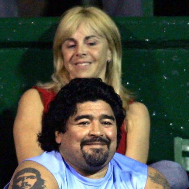 Claudia Villafañe y Diego Armando Maradona
