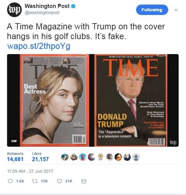 Трамп на обкладинці Time