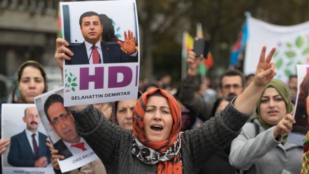 HDP'lilerin gösterileri