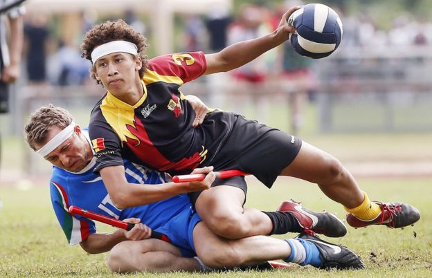 Italy versus Belgium at the Quidditch World Cup in July 2016