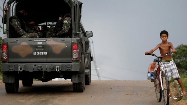 Militares em Japeri, Rio de Janeiro