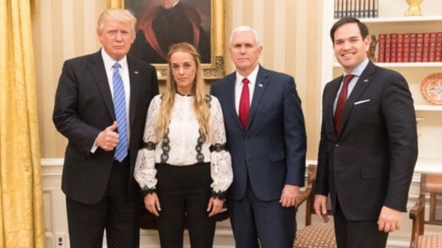 Lilian Tintori con Donald Trump