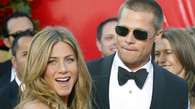 Jennifer Aniston y Brad Pitt.