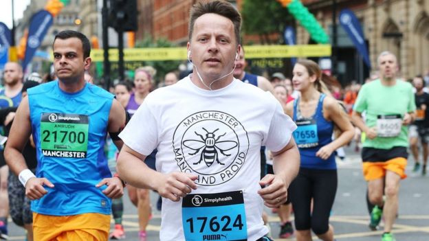 Runners take part in the Great Manchester Run