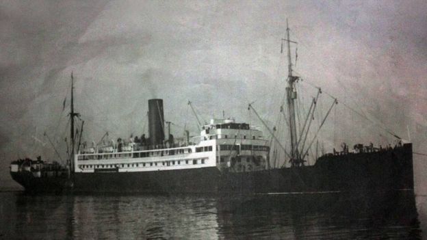 The British navy ship the SS Sagaing