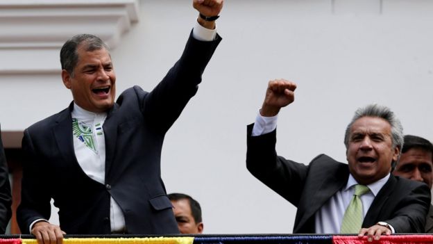 Rafael Correa y Lenín Moreno.