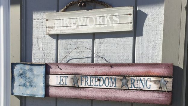 Las oficinas de Patriotic Fireworks en Maryland.