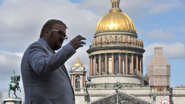 Vitaly Milonov en San Petersburgo.