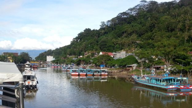 The view from the boat before it set off