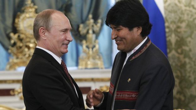 Vladimir Putin y Evo Morales