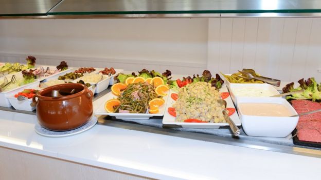 Un buffet de hotel