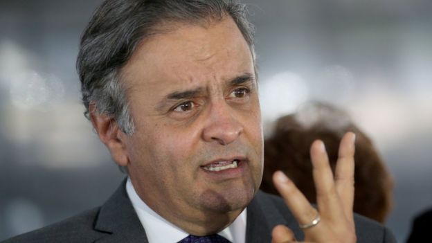 O senador Aécio Neves