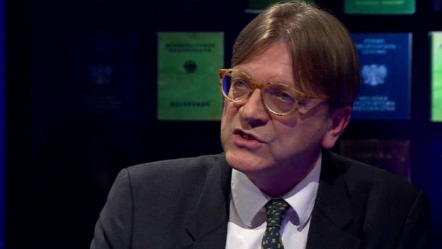 Guy Verhofstadt talks to BBC Newsnight