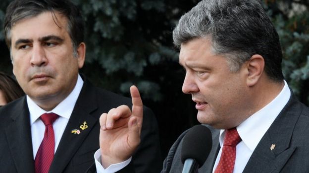 Міхеіл Саакашвілі та Петро Порошенко