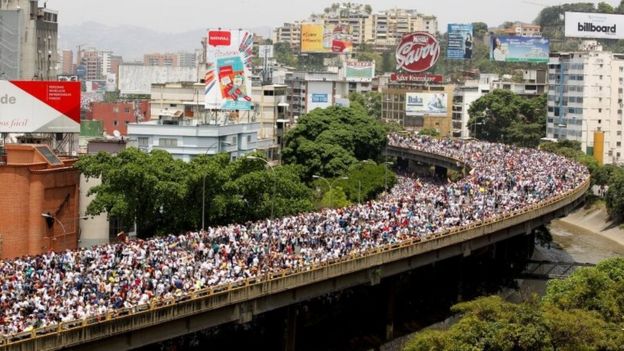 Demonstrators rally during the so-called