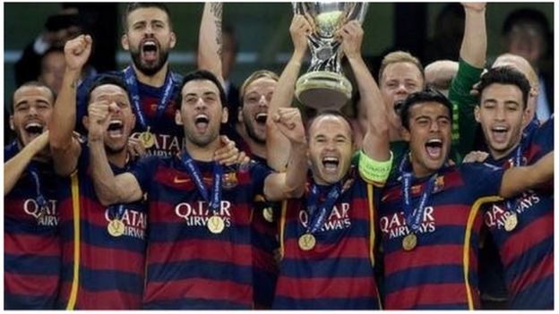 Mabingwa wa la Liga Barcelona