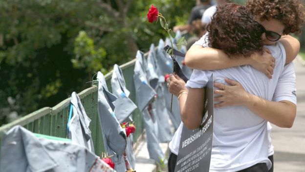 Homenagem a policiais mortos no Rio de Janeiro