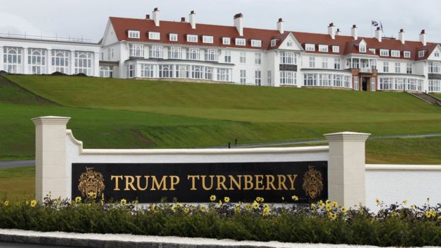 The Trump Turnberry golf resort in Scotland