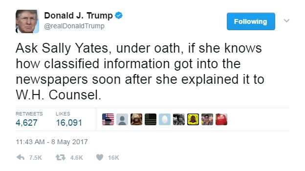 Donald Trump tweets: