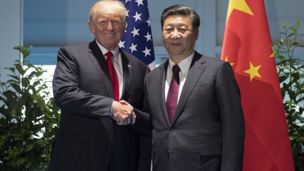 El presidente de EEUU, Donald Trump, y el de China, Xi Jinping.