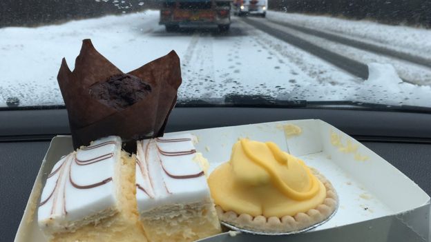 Image result for greggs driver distributing cakes