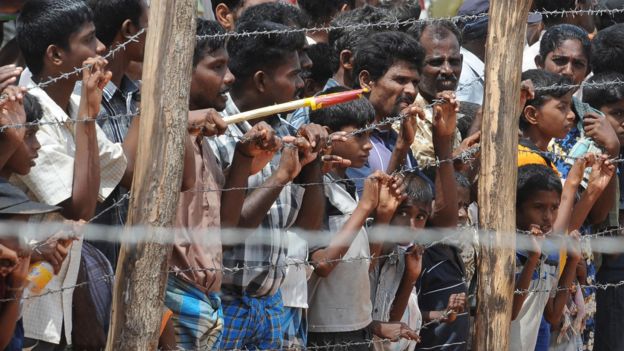 Refugiados en Sri Lanka