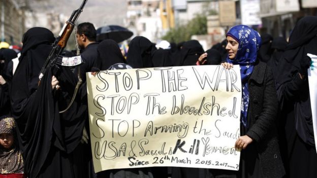 Protesta en Yemen