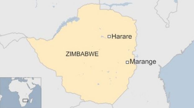 Map of Zimbabwe