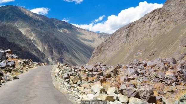 The village is now part of India, but the Pakistani border is just down the road