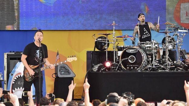 Blink 182 en concierto.