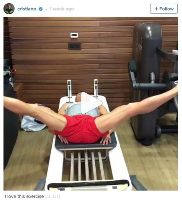 Captura de pantalla de la cuenta de Instagram de Cristiano Ronaldo
