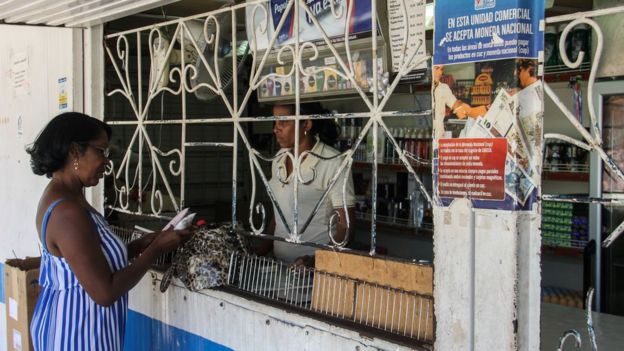 Venta en moneda nacional en Cuba