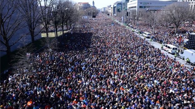 Marcha en Washington, Estados Unidos.