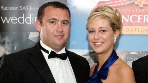 Jason Corbett and his wife Molly Corbett at a function in Ireland in 2009
