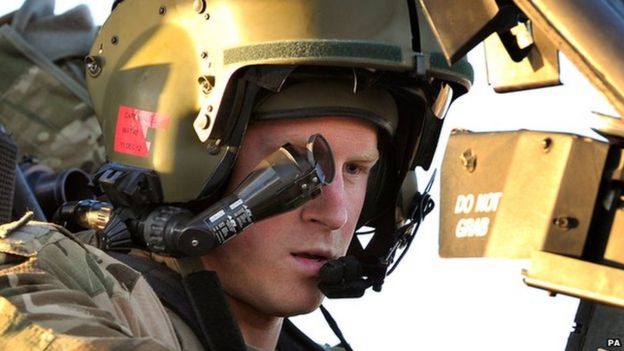 El príncipe Harry en Afghanistan en noviembre de 2012