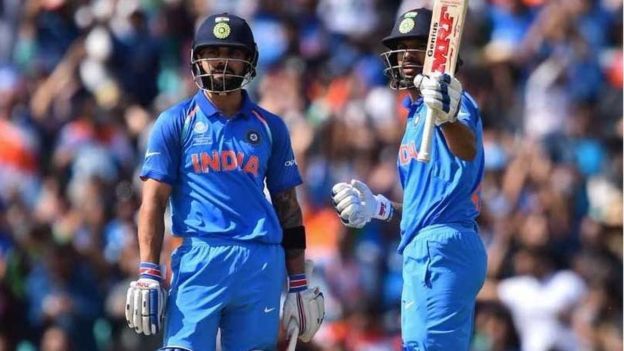 உறுதியான ஆட்டத்தை வெளிப்படுத்திய தவான், கோலி