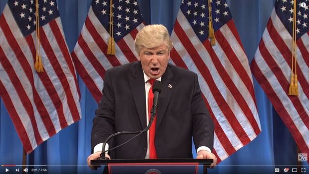 Baldwin como Donald Trump