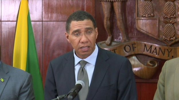 Jamaican prime minister, Andrew Holness