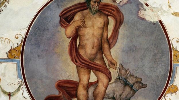 Un fresco en el palacio Ducal de Castiglione del Lago, Italia