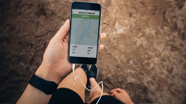 Uso do celular como monitor de movimentos