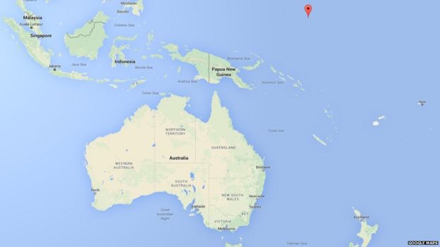 Kosrae en el mapa