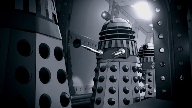 A scene from The Power of the Daleks