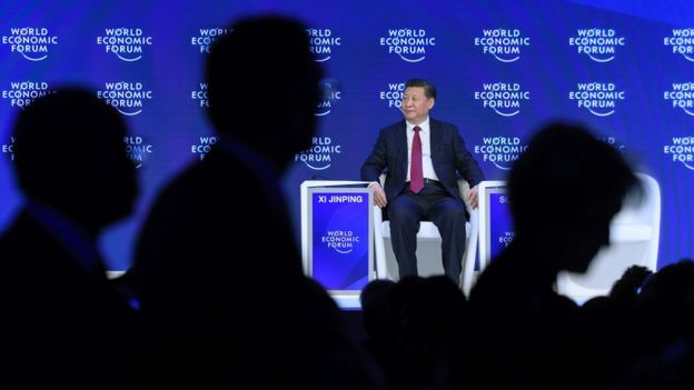 Xi Jinping en Davos.