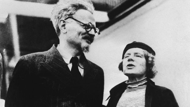 Leon Trotsky và vợ Natalia Sedova